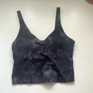 Lululemon black marble align tank size 2